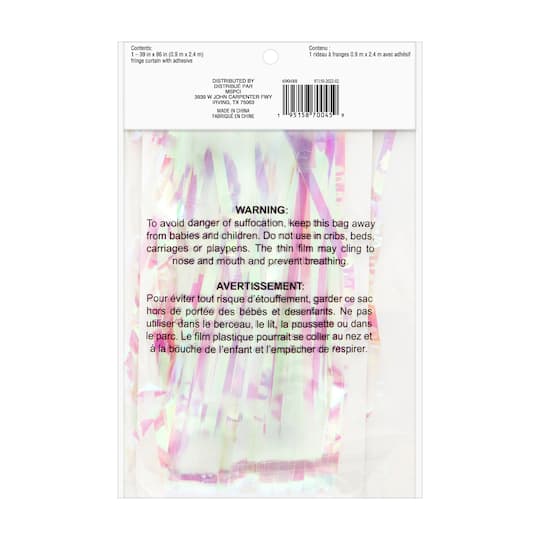 Iridescent Fringe Curtain by Celebrate It™